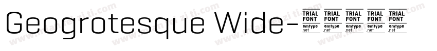 Geogrotesque Wide字体转换